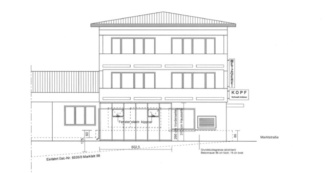Wohn- und Geschäftshaus mit Entwicklungspotenzial in zentraler Lage von Dornbirn