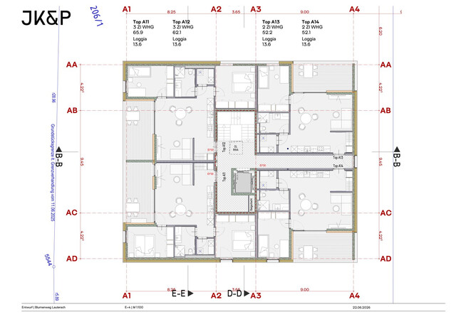 Neubau 3-Zimmer-Wohnung mit Loggia - Haus A