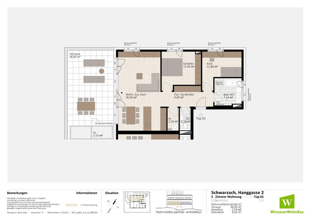 Mehr Raum, mehr Möglichkeit - moderne 3 Zimmer Wohnung!