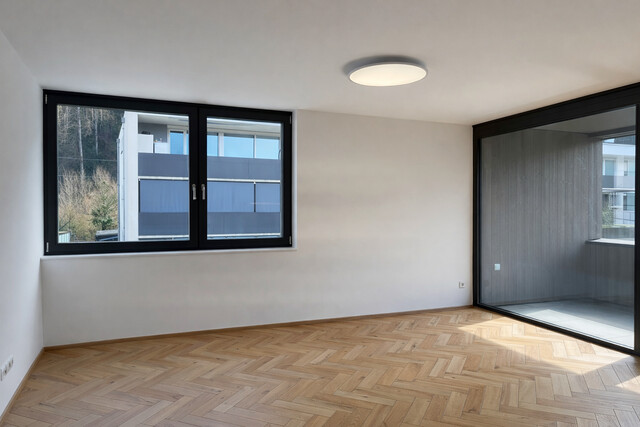 Architektonisches Schmuckstück | 2-Zimmer-Terrassenwohnung | Erstbezug | Eckwohnung | provisionsfrei | inkl. TG-Platz