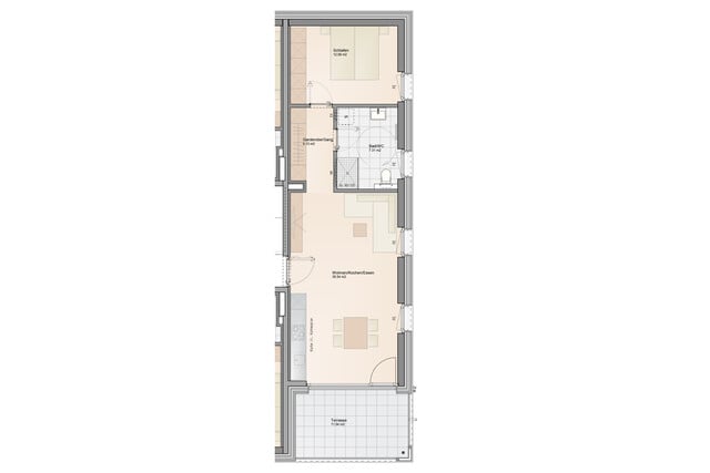 Ideale Ruhelage für gemütliches Wohnglück: 2-Zimmer Terrassenwohnung mit Wohnbauförderung (Top B10)