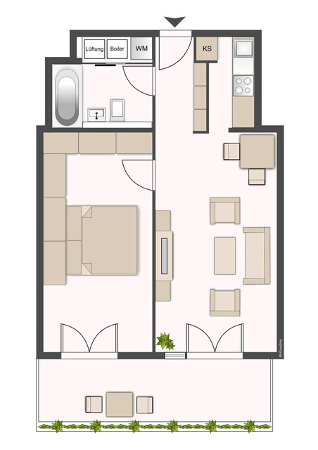 Attraktive 2-Zimmer-Wohnung in begehrter Lage von Innsbruck
