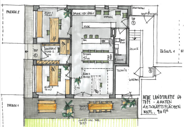 Wohnen & Arbeiten unter einem Dach – 4-Zimmer-Erdgeschosswohnung in Grenznähe