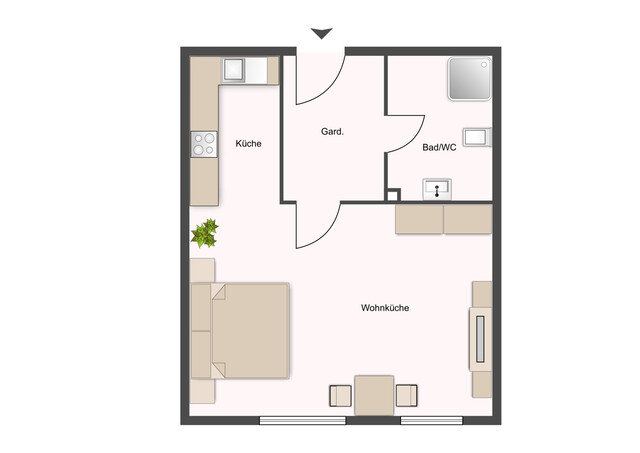 Anlageobjekt - Charmantes 1 Zimmer Appartement als gutes Investment zu verkaufen!