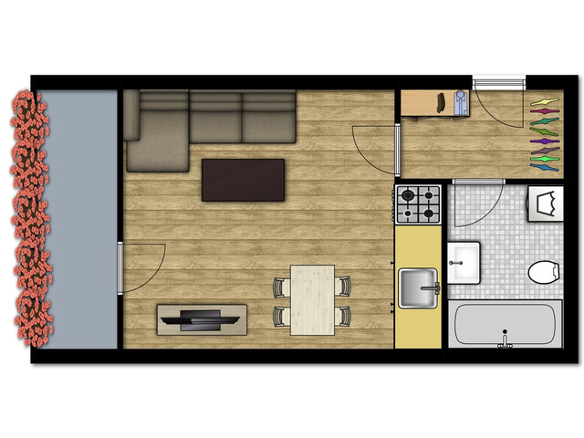 Gemütliche 1-Zimmerwohnung mit Balkon in Feldkirch (verfügbar ab Januar 2025)