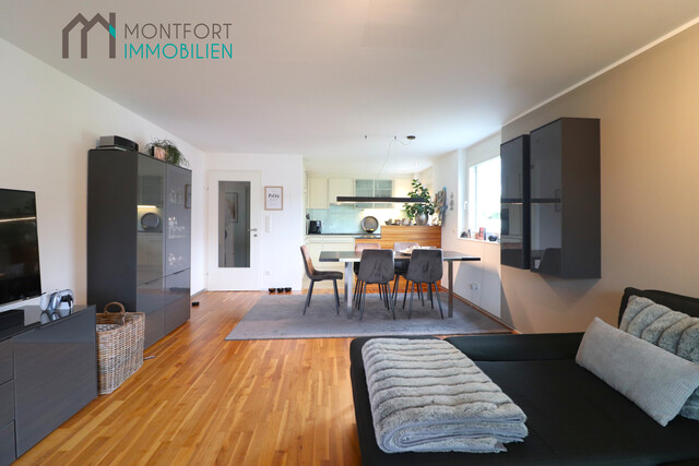 Feldkirch-Altenstadt: äußerst gepflegte Wohnung mit geräumiger Terrasse und 2 Tiefgaragen-Plätzen