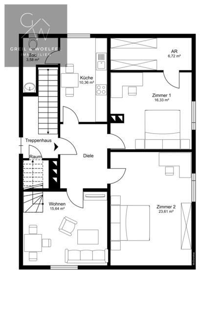 Wohnen in Hörbranz: Modernisierte Wohnung mit eigenen Gartenanteil