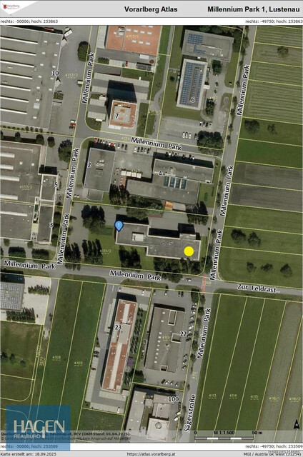 Gewerbefläche (ca. 800 m²) im Millennium Park 1 in Lustenau zur Miete!