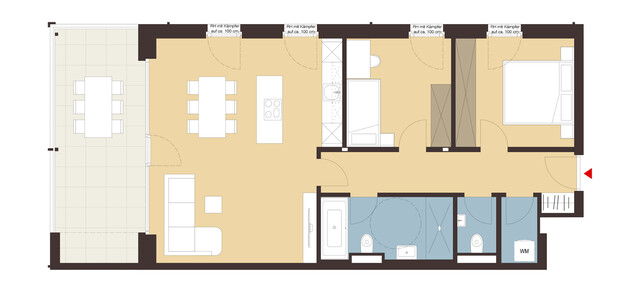 3-Zimmerwohnung mit Terrasse| B05