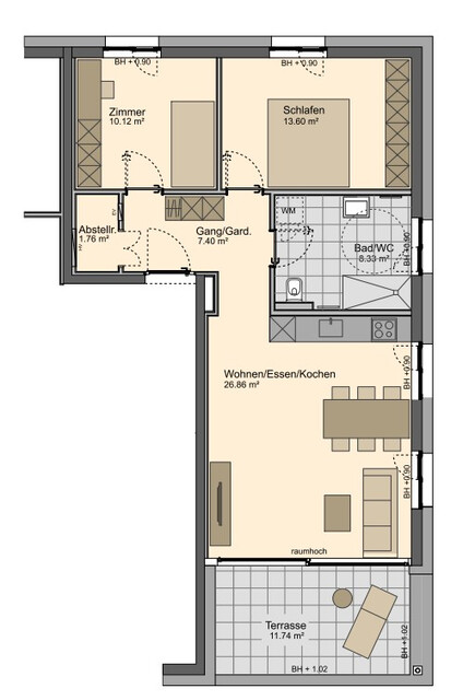 Exklusive Dachgeschosswohnung in Rankweil – Modernes Wohnen mit Terrasse und zentraler Lage