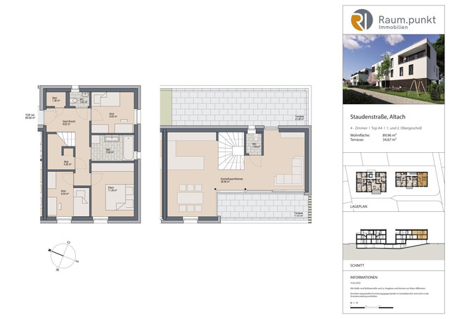 Einzigartige 4-Zimmer-Maisonette-Wohnung im Dachgeschoss - Top A4