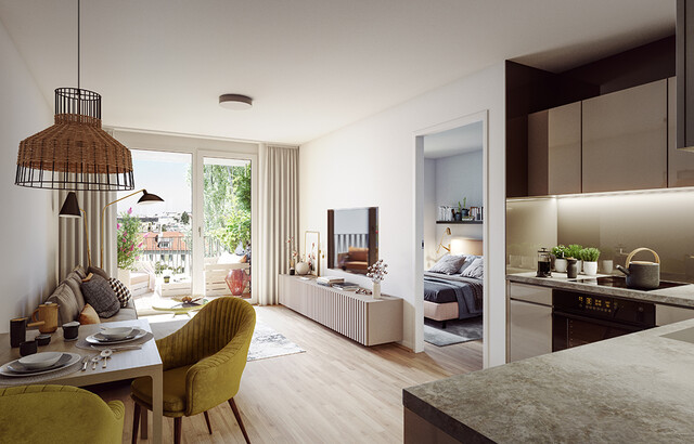 „Die Sonnige“ 4-Zimmer Wohnung mit 20 m² Südbalkon und Balkon-Kraftwerk