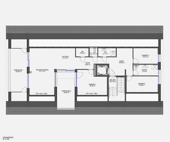 Lichtdurchflutete 4-Zimmer Wohnung in sanfter Hanglage
