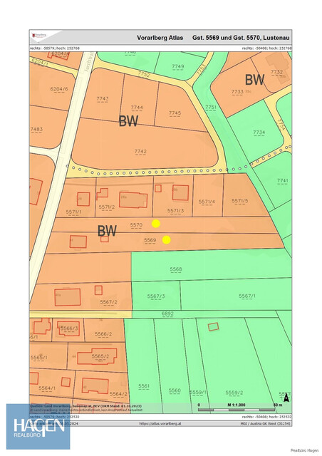 Lustenau - Naturnahe Grundstücke mit Altbestand zu verkaufen!