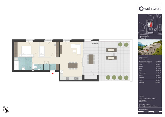 Wohnanlage "Hillside" - Traumhafte 3-Zimmerwohnung mit imposanter Terrasse - Top 15