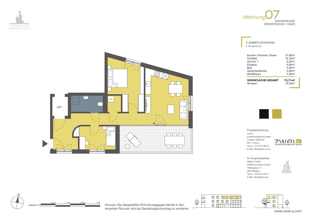 Wunderschöne 3-Zimmer Dachgeschosswohnung mit Ferienwidmung