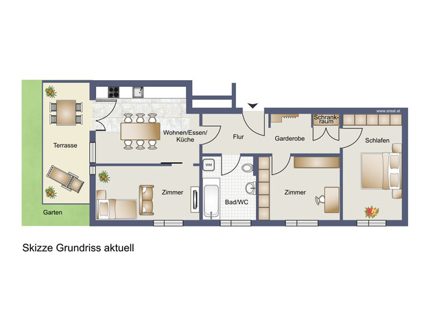 Tolle 3-Zimmer-Gartenwohnung in super Lage