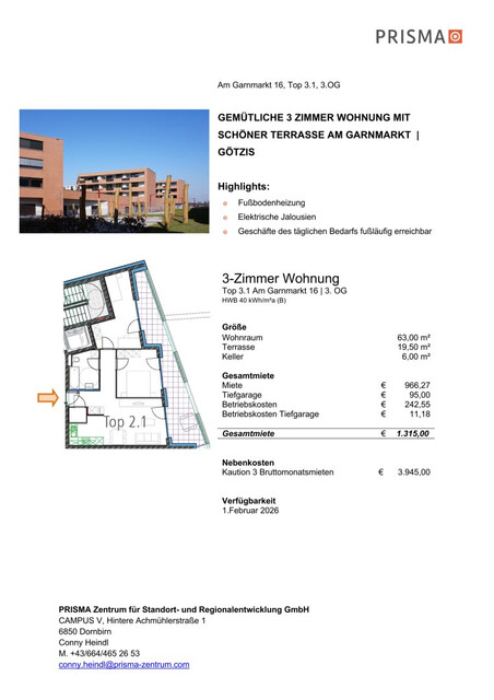 Gemütliche 3-Zimmer-Dachgeschosswohnung direkt Am Garnmarkt