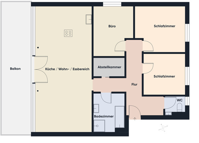 4-Zimmer-Dachgeschosswohnung mit Zukunft: Stromkosten sparen dank eigenem Balkonkraftwerk