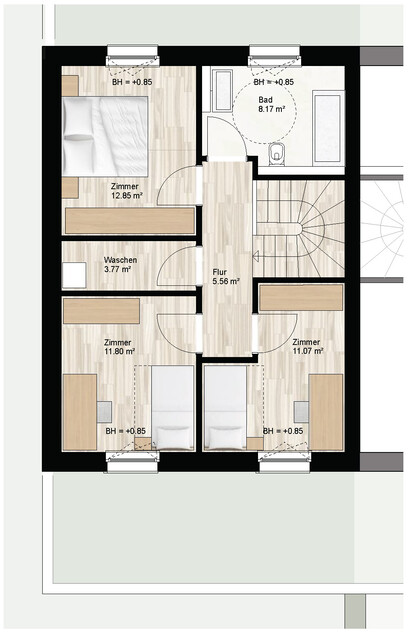 Modern wohnen in Wolfurt: Wohnbebauung mit Reihenhauscharakter in attraktiver Lage / Haus F