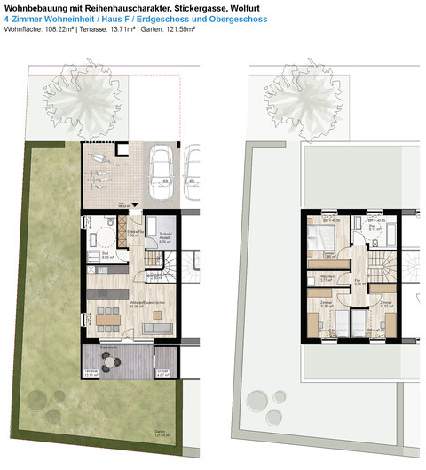 Modern wohnen in Wolfurt: Wohnbebauung mit Reihenhauscharakter in attraktiver Lage / Haus F