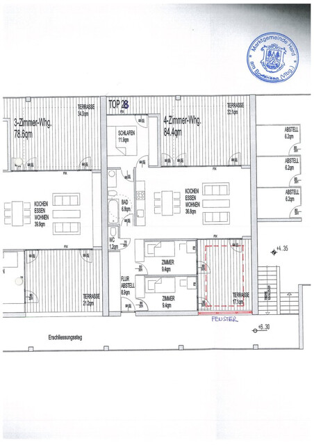 4-Zimmer-Dachgeschoss-Wohnung mit 2 Tiefgaragenplätzen!