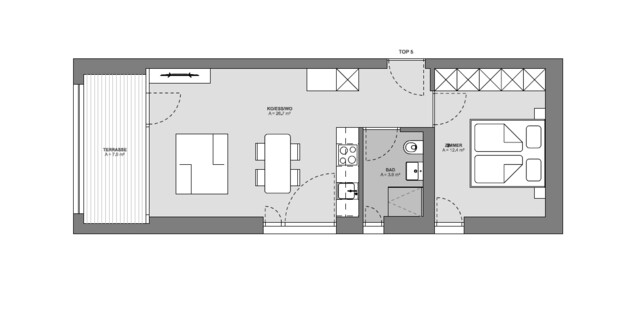 Schöne 2-Zimmerwohnung mit Loggia