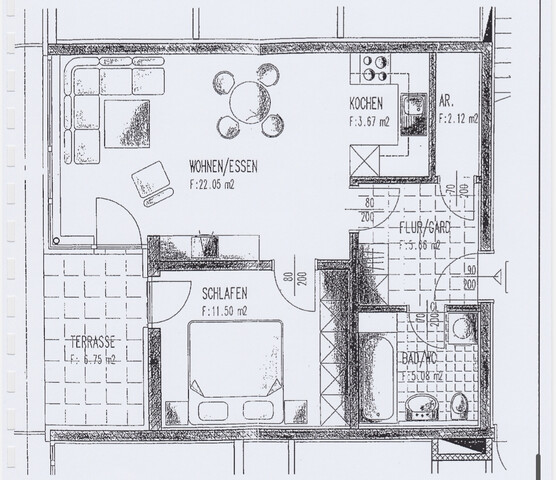 Ruhige 2-Zimmer Gartenwohnung in Dornbirn