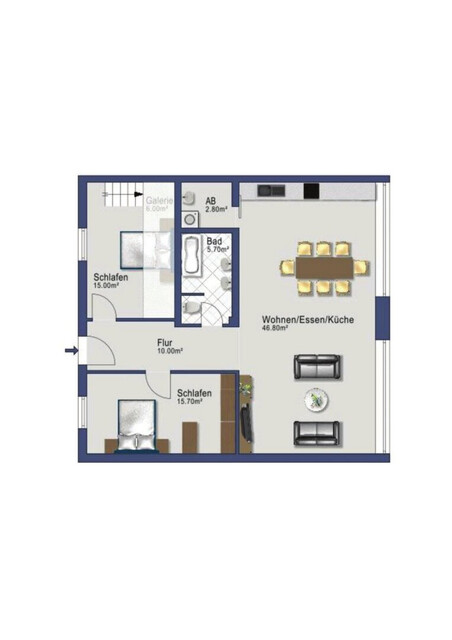 Wohnen mit Galerie-Flair: Große 3-Zimmerwohnung in Nüziders zu vermieten!