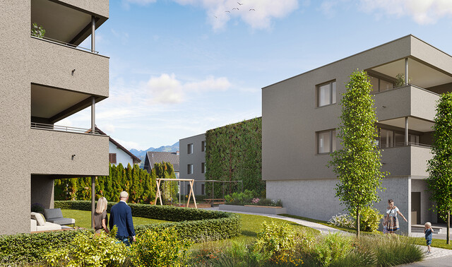 3-Zimmer-Terrassenwohnung mit Südausrichtung in Rankweil 