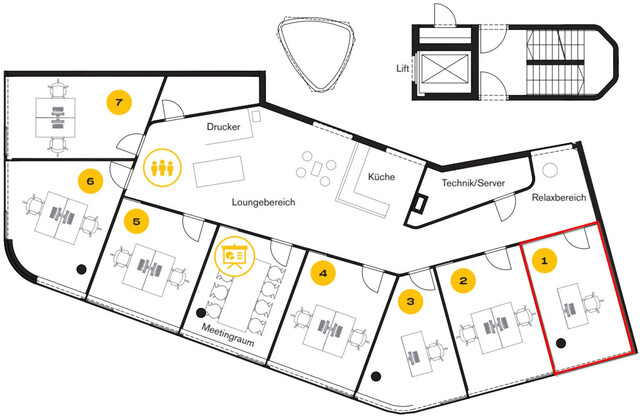 Büro im Coworking Millennium Park RHEINTAL @icub Lustenau