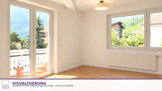 Wunderschöne Aussicht, sonniger Garten und die Berge direkt vor der Haustür