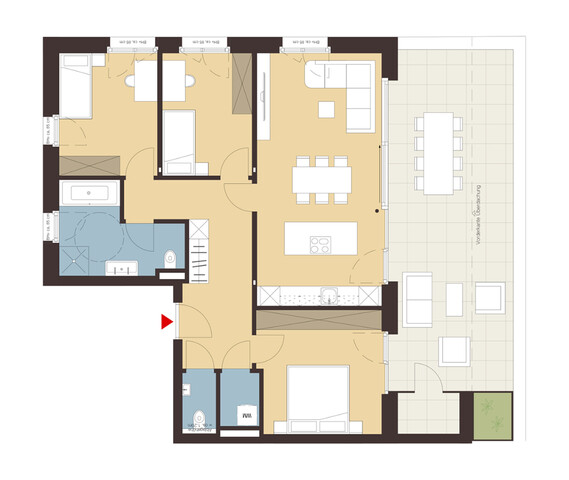 4-Zimmer Dachgeschosswohnung | B07