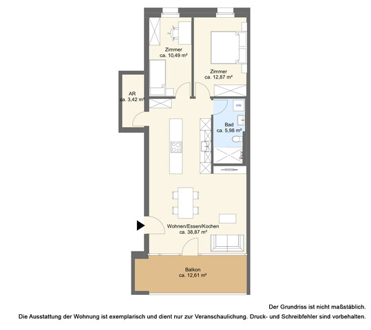 Schöne 3 Zimmer Neubauwohnung - Erstbezug