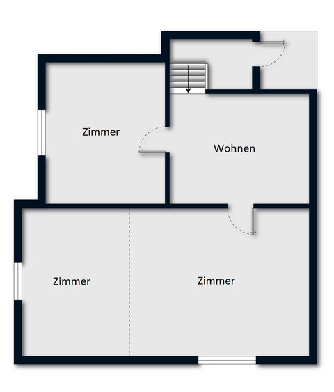 Zweistöckige Wohnung mit 85 m² Wohnfläche