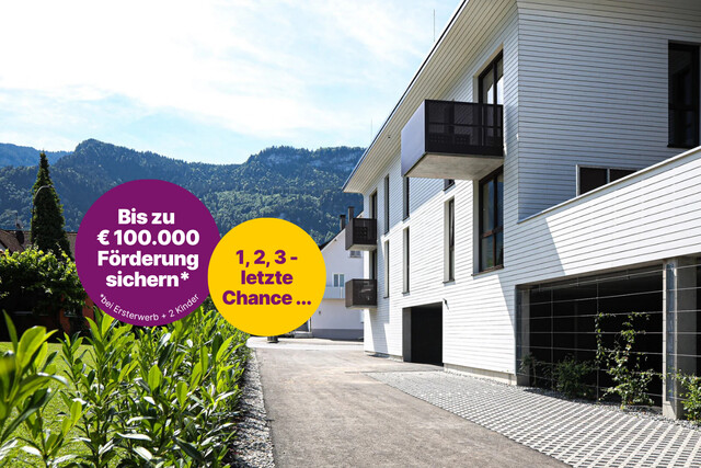 ‼️ 1, 2, 3 - letzte Chance .... 4-Zi-Wohnung mit hoher Wohnbauförderung