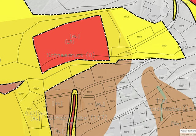 896 m² Grundstück 1 in Oberdamüls - 
im Bregenzerwald