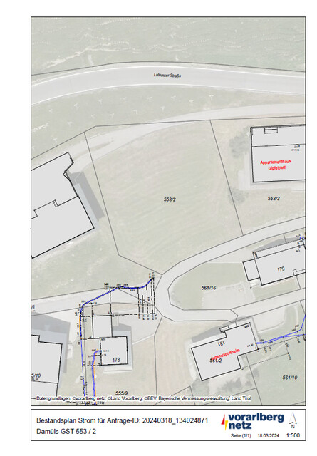 896 m² Grundstück 1 in Oberdamüls - 
im Bregenzerwald