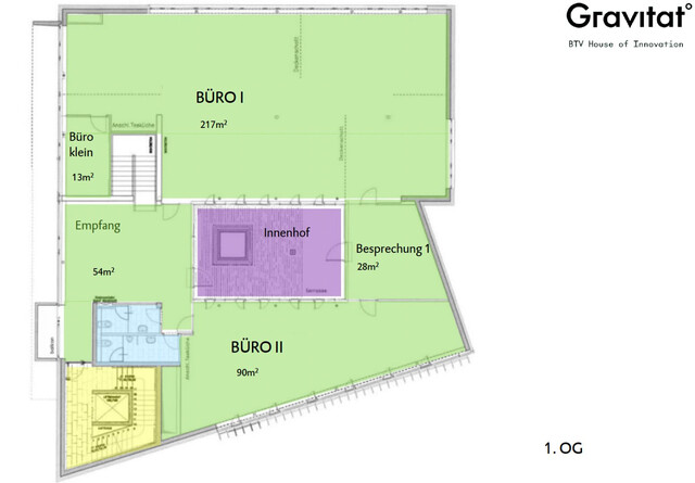 Repräsentative Büro- oder Praxisfläche mit 230 m² oder 90 m²