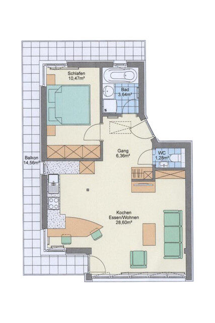 Tolle 2-Zimmerwohnung mit Balkon & Carport in Dornbirn-Hatlerdorf