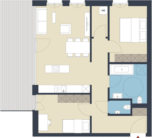 3-Zimmer-Wohnung mit Balkon zu verkaufen (Top 11)