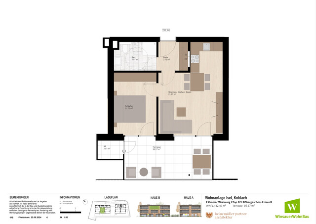 Tolle 3 Zimmer Dachgeschosswohnung mit Terrasse mit Flair!