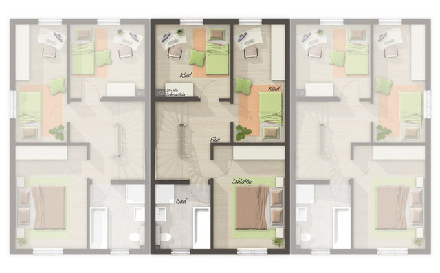 Neue Doppelhaus-Hälfte mit Studio 146 m2 in Ziegelbauweise inkl. Grundstück!