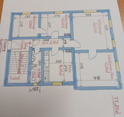 Helle 5 Zimmer Altbauwohnung in Höchst / Grenznähe wird ab März 2025 neu vermietet