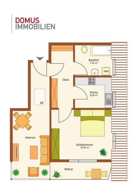 Lustenau - 2,5-Zimmer-Wohnung mit Südbalkon in ruhiger Lage