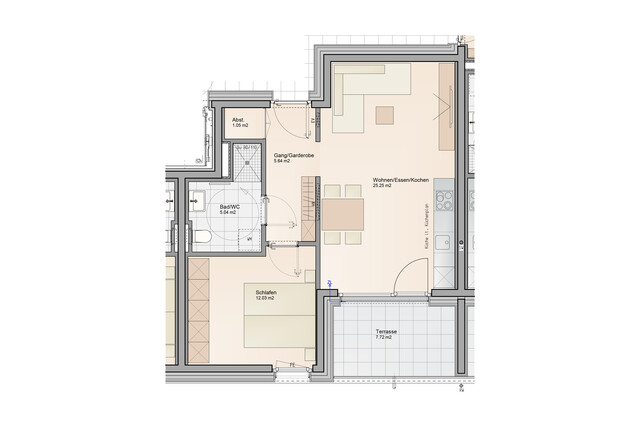 Baustart fixiert! Optimale 2-Zimmer Terrassenwohnung