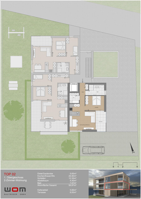 Wohnen am Bodensee - TOP 02 - 2 Zimmer Wohnung