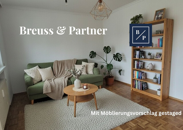 Einziehen & wohlfühlen: Frisch renovierte 3-Zimmer-Wohnung mit sonnigem Westbalkon