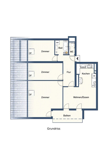 3,5 Zimmer Wohnung in naturnaher Lage 