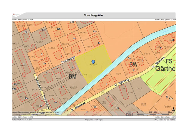 Attraktives Grundstück in ruhiger Lage in Altach
